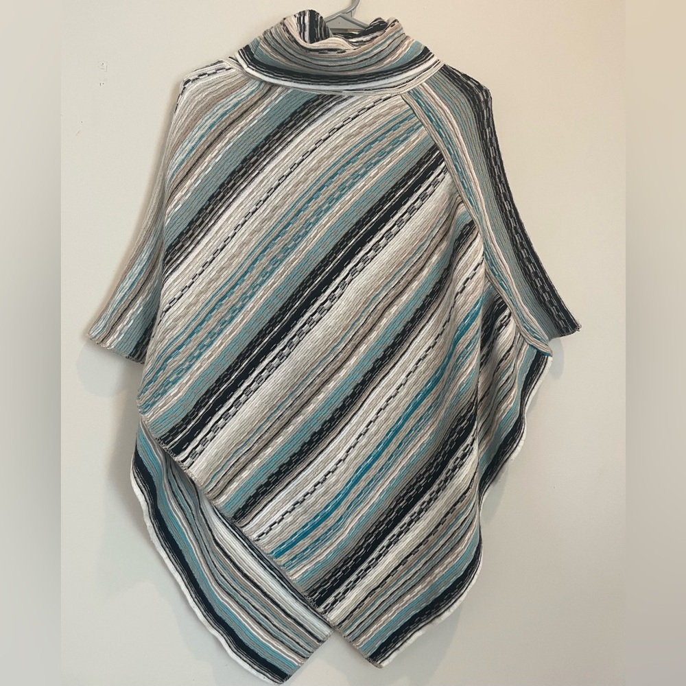 Cato Multicolor Striped Poncho Top